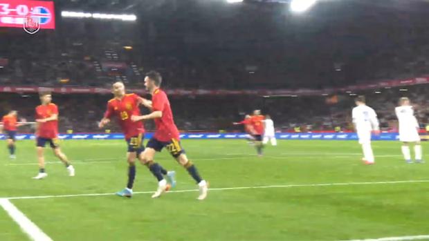 Sarabia’s double against Iceland